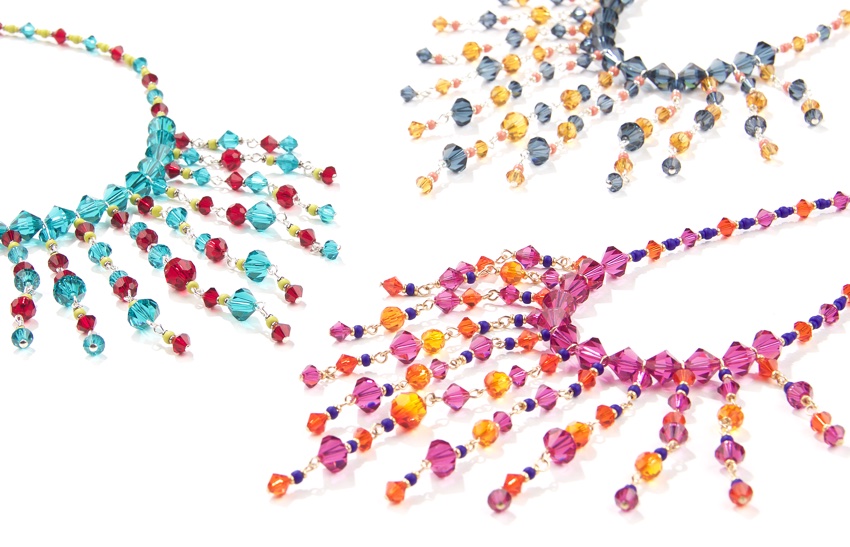 Swarovski Crystal Cascade Necklaces